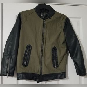 Zero ° 🧥 Leather Like / Polyurethane & Cotton Jacket • Size Small